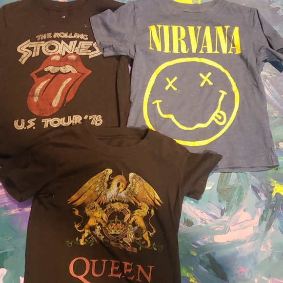 Target Other - 3 Rock n roll 2T shirts